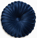 Navy Blue Handcrafted Velvet Cushion